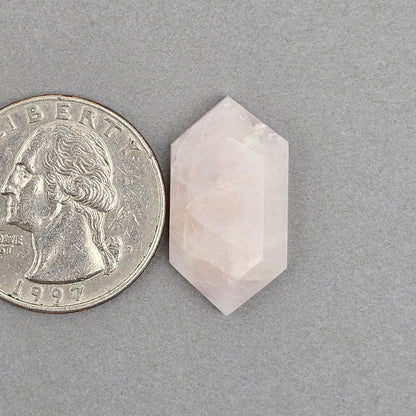 Rose Quartz Geometric Cabochon