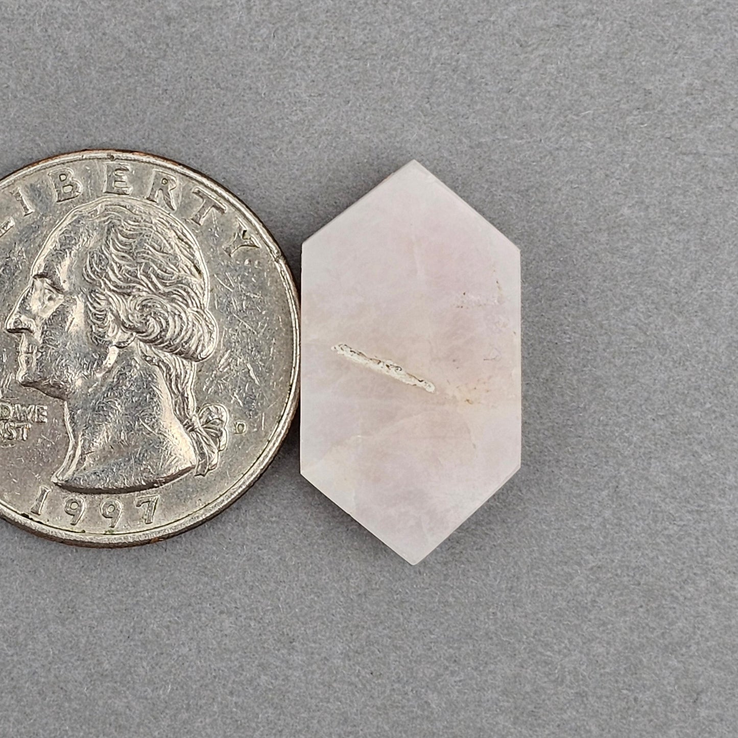 Rose Quartz Geometric Cabochon