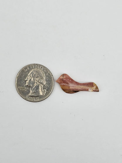 Rhodochrosite agate bird cabochon