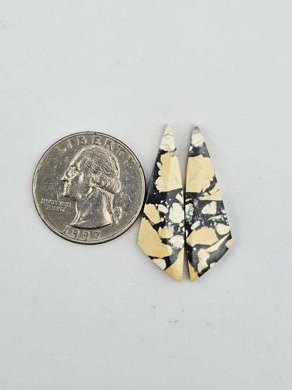 Maligano Jasper cabochon pair