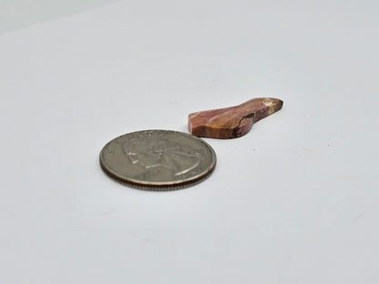 Rhodochrosite agate bird cabochon