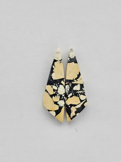 Maligano Jasper cabochon pair