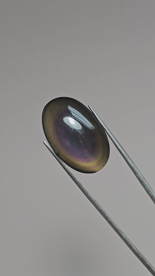 Rainbow obsidian Cabochon | Natural Mexican Obsidian for Silversmiths