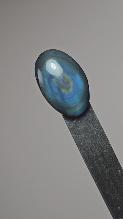 Rainbow obsidian Cabochon | Natural Mexican Obsidian for Silversmiths