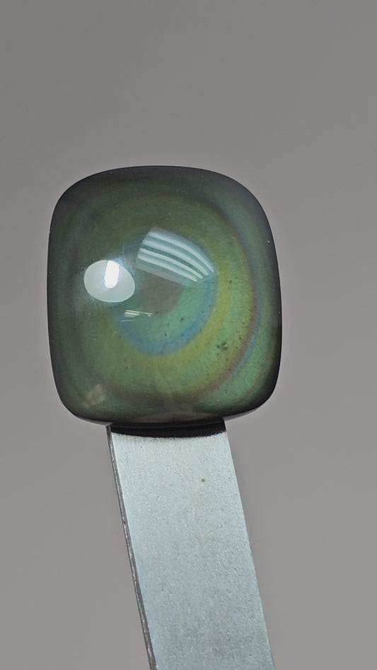 Rainbow obsidian Cabochon | Natural Mexican Obsidian for Silversmiths