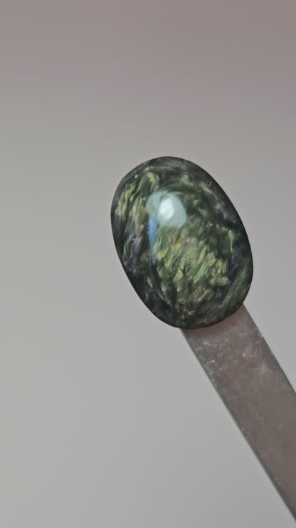 Velvet obsidian Cabochon | Natural Mexican Obsidian for Silversmiths