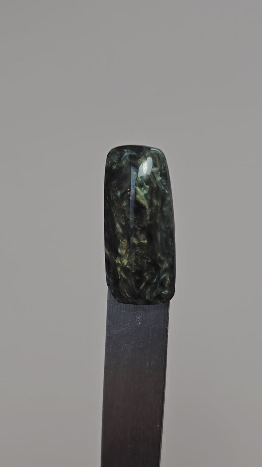 Velvet obsidian Cabochon | Natural Mexican Obsidian for Silversmiths