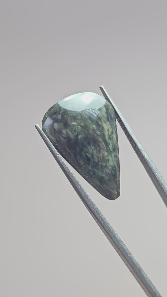 Velvet obsidian Cabochon | Natural Mexican Obsidian for Silversmiths