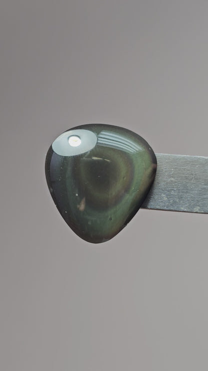 Rainbow obsidian Cabochon | Natural Mexican Obsidian for Silversmiths