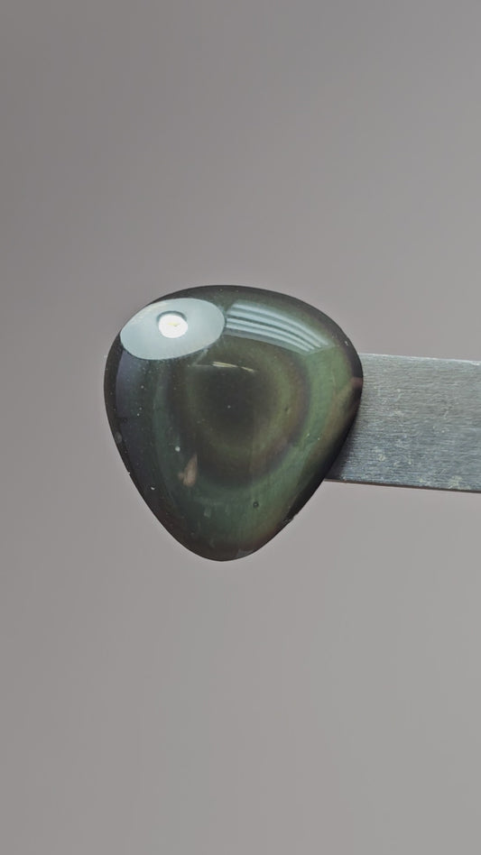 Rainbow obsidian Cabochon | Natural Mexican Obsidian for Silversmiths