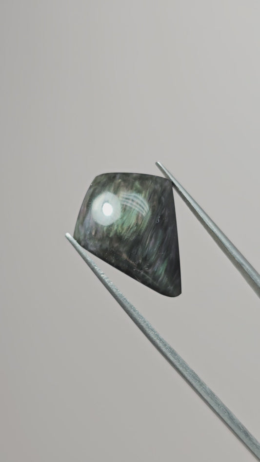 Velvet obsidian Cabochon | Natural Mexican Obsidian for Silversmiths