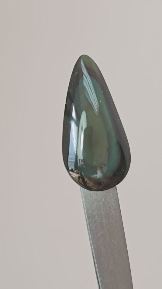 Rainbow obsidian Cabochon | Natural Mexican Obsidian for Silversmiths