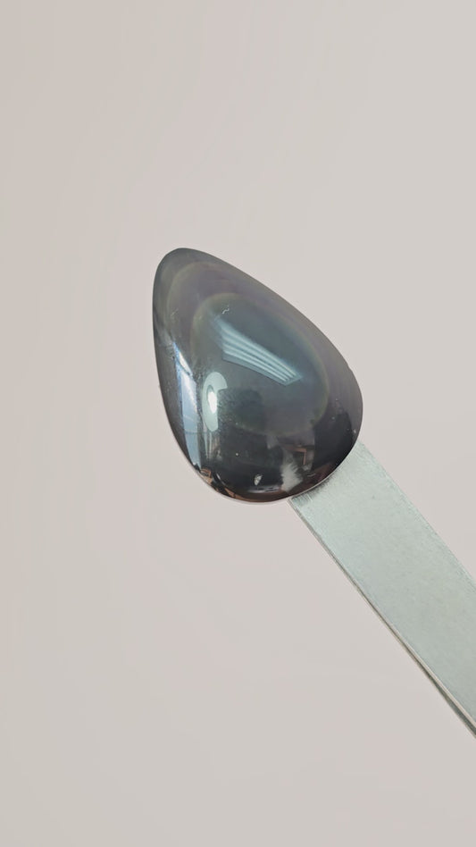 Rainbow obsidian Cabochon | Natural Mexican Obsidian for Silversmiths