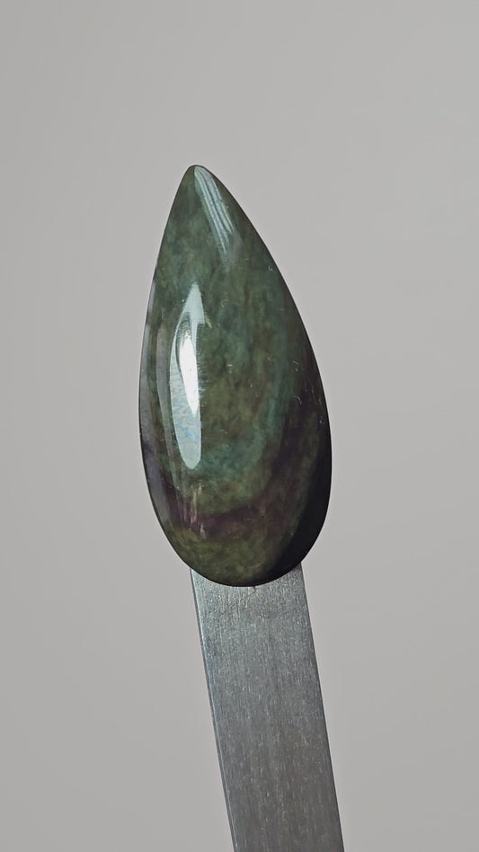 Velvet obsidian Cabochon | Natural Mexican Obsidian for Silversmiths