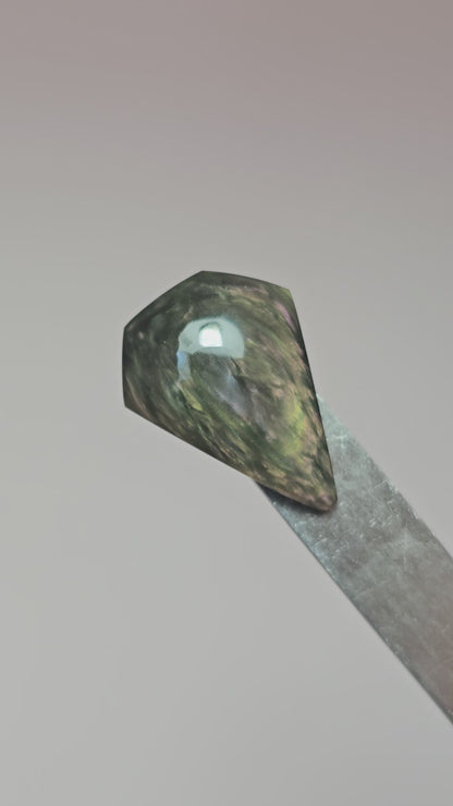 Velvet obsidian Cabochon | Natural Mexican Obsidian for Silversmiths
