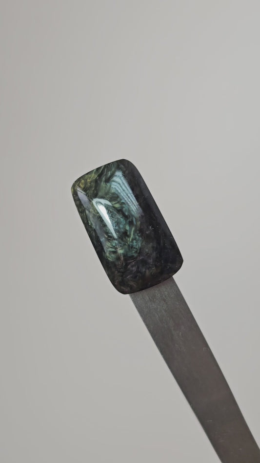 Velvet obsidian Cabochon | Natural Mexican Obsidian for Silversmiths