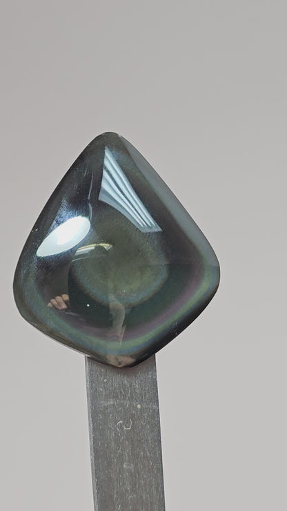 Rainbow obsidian Cabochon | Natural Mexican Obsidian for Silversmiths