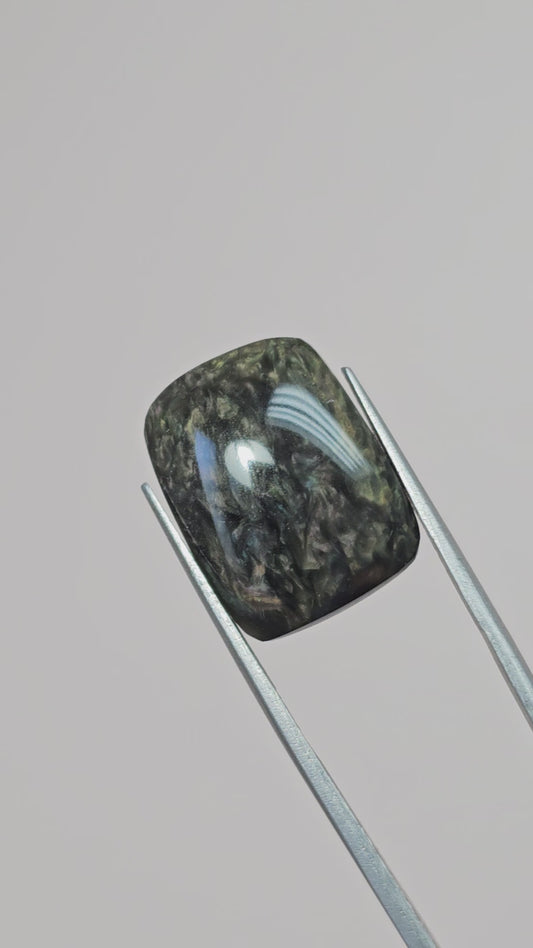 Velvet obsidian Cabochon | Natural Mexican Obsidian for Silversmiths