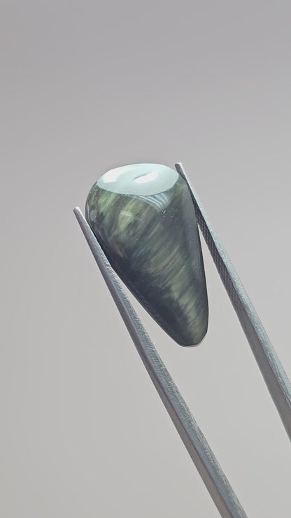 Velvet obsidian Cabochon | Natural Mexican Obsidian for Silversmiths