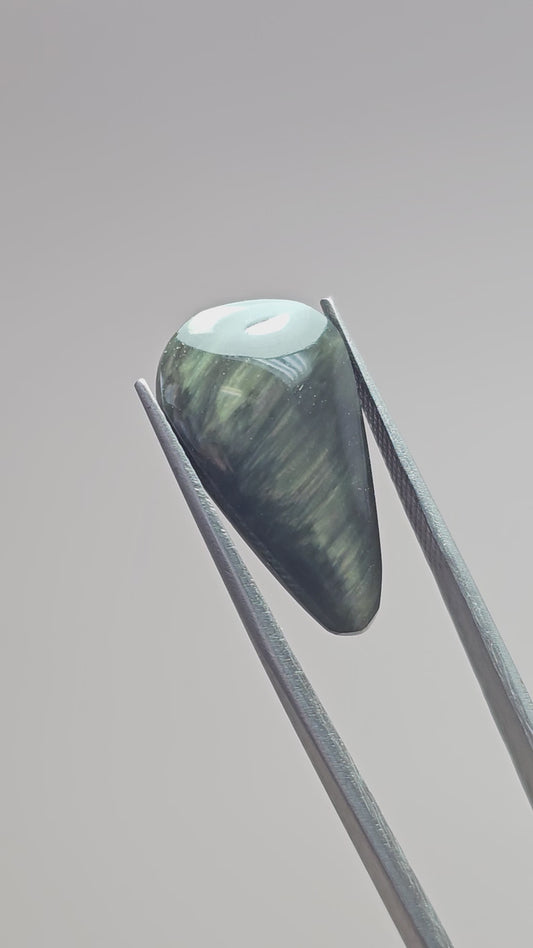 Velvet obsidian Cabochon | Natural Mexican Obsidian for Silversmiths