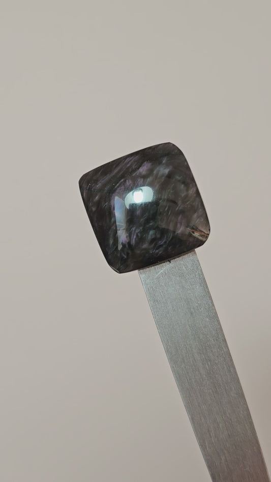 Velvet obsidian Cabochon | Natural Mexican Obsidian for Silversmiths