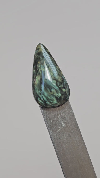 Velvet obsidian Cabochon | Natural Mexican Obsidian for Silversmiths