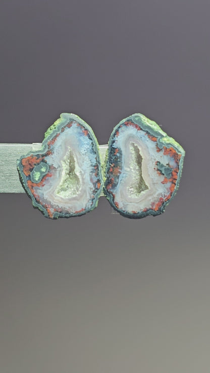 Tabasco Geode Pair | Natural Mexican Geode