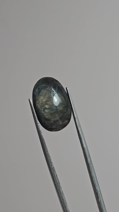 Velvet obsidian Cabochon | Natural Mexican Obsidian for Silversmiths