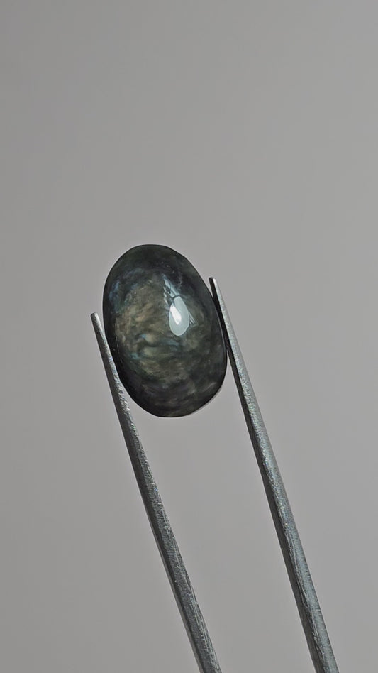 Velvet obsidian Cabochon | Natural Mexican Obsidian for Silversmiths