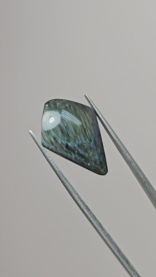 Velvet obsidian Cabochon | Natural Mexican Obsidian for Silversmiths