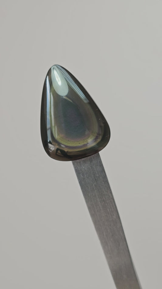 Rainbow obsidian Cabochon | Natural Mexican Obsidian for Silversmiths