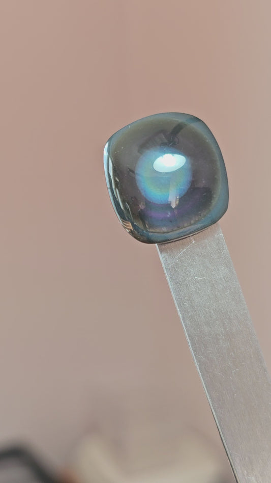 Rainbow obsidian Cabochon | Natural Mexican Obsidian for Silversmiths