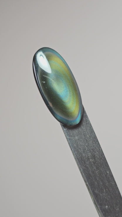 Rainbow obsidian Cabochon | Natural Mexican Obsidian for Silversmiths