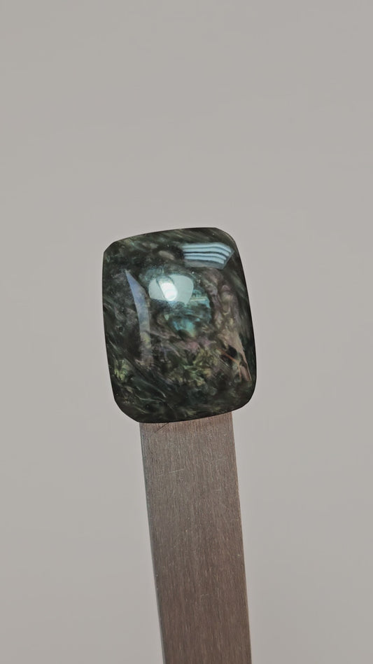 Velvet obsidian Cabochon | Natural Mexican Obsidian for Silversmiths