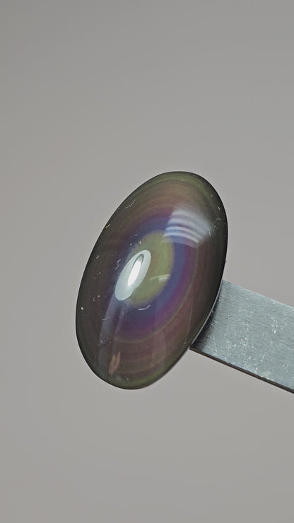 Rainbow obsidian Cabochon | Natural Mexican Obsidian for Silversmiths