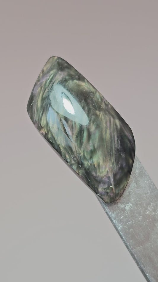 Velvet obsidian Cabochon | Natural Mexican Obsidian for Silversmiths