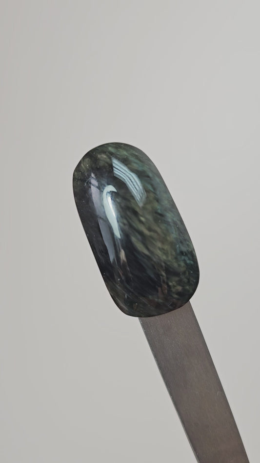 Velvet obsidian Cabochon | Natural Mexican Obsidian for Silversmiths