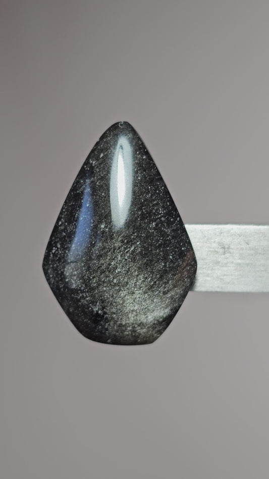 Gold Sheen Obsidian Cabochon | Natural Mexican Obsidian for Silversmiths