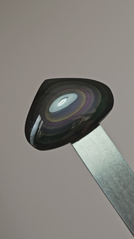 Rainbow obsidian Cabochon | Natural Mexican Obsidian for Silversmiths
