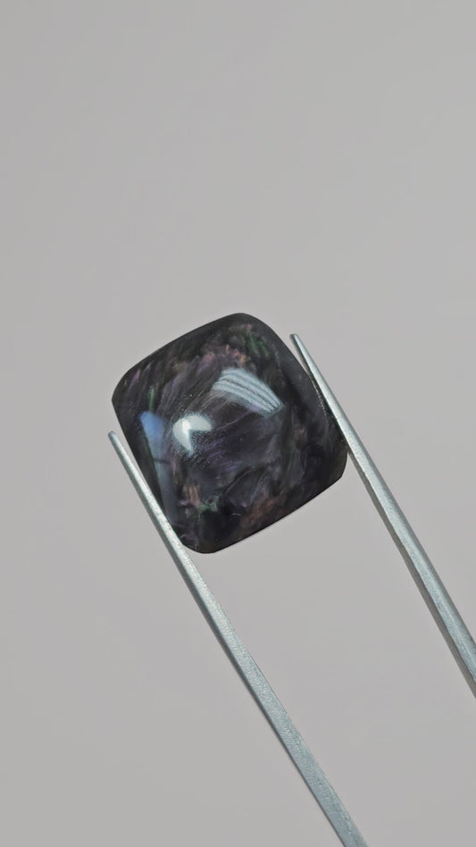Velvet obsidian Cabochon | Natural Mexican Obsidian for Silversmiths
