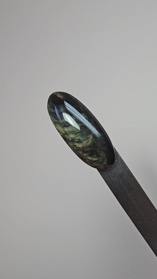 Velvet obsidian Cabochon | Natural Mexican Obsidian for Silversmiths