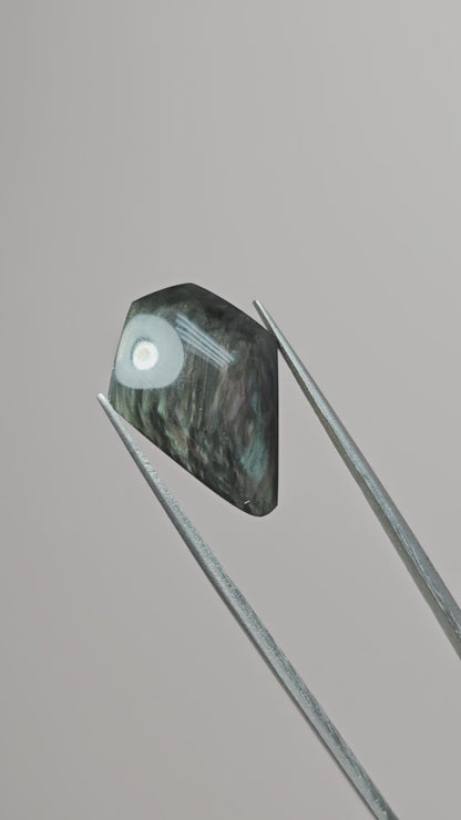 Velvet obsidian Cabochon | Natural Mexican Obsidian for Silversmiths