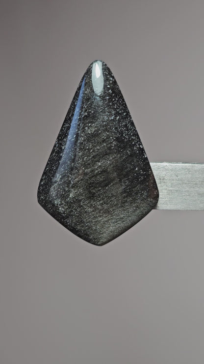 Gold Sheen Obsidian Cabochon | Natural Mexican Obsidian for Silversmiths