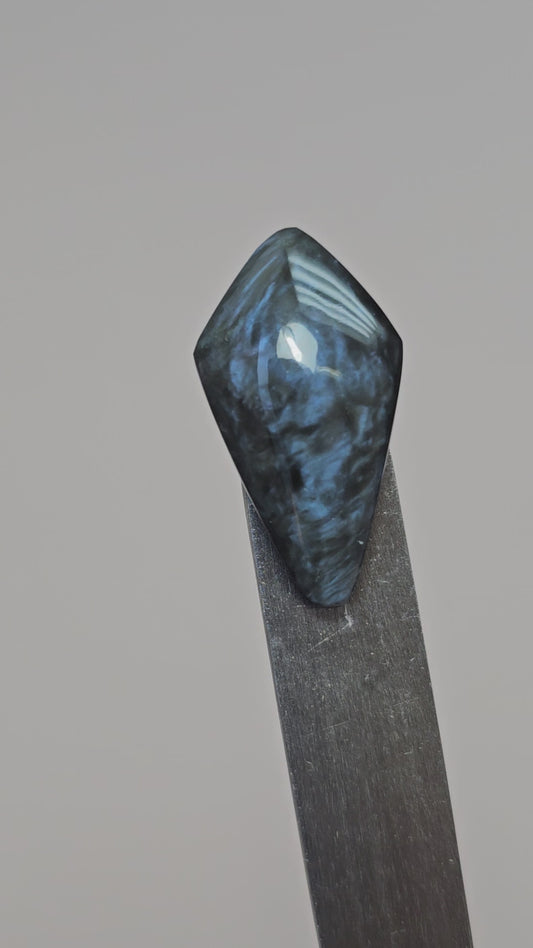 Velvet obsidian Cabochon | Natural Mexican Obsidian for Silversmiths