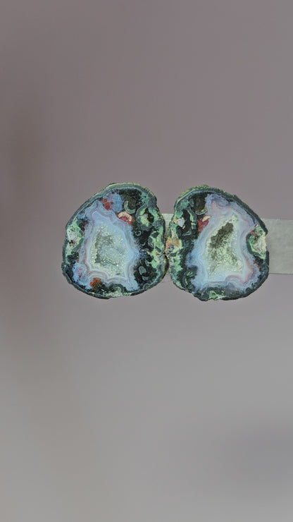 Tabasco Geode Pair | Natural Mexican Geode