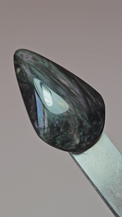 Velvet obsidian Cabochon | Natural Mexican Obsidian for Silversmiths