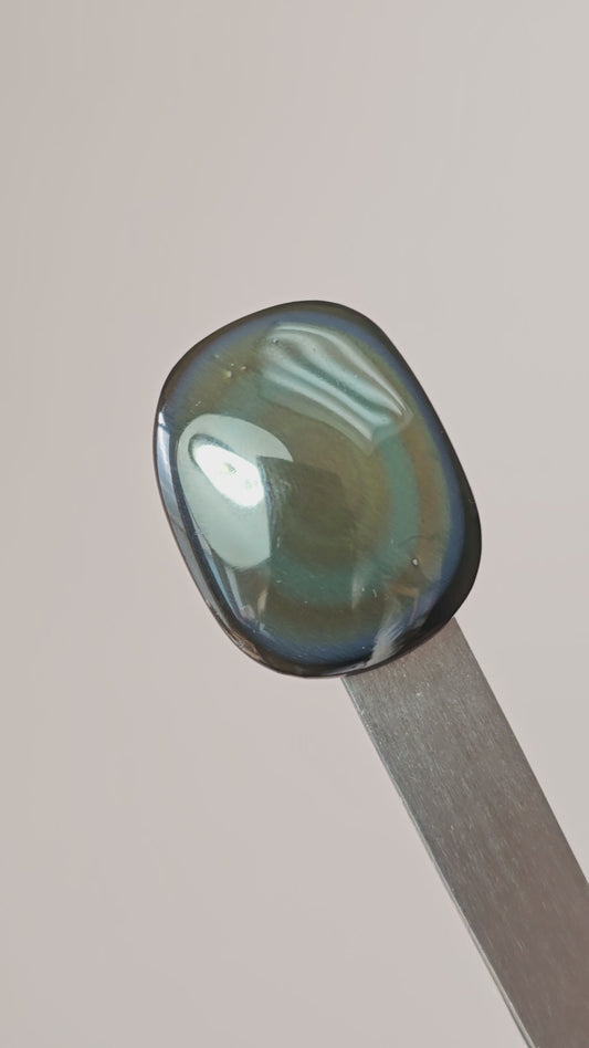 Rainbow obsidian Cabochon | Natural Mexican Obsidian for Silversmiths