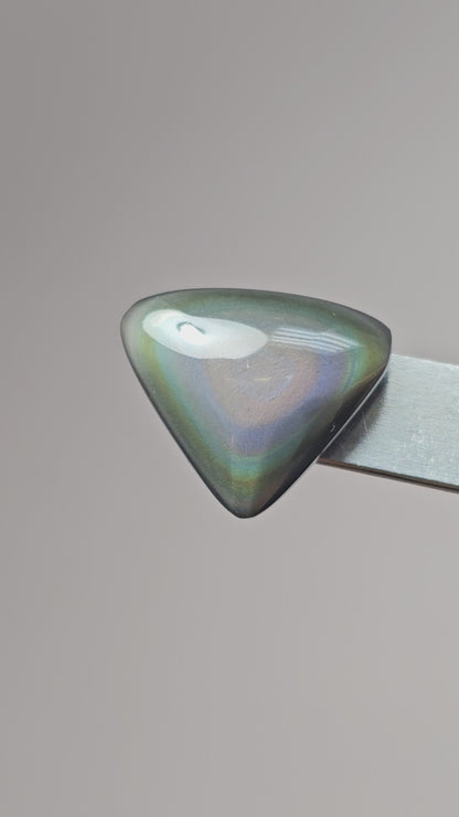 Rainbow obsidian Cabochon | Natural Mexican Obsidian for Silversmiths