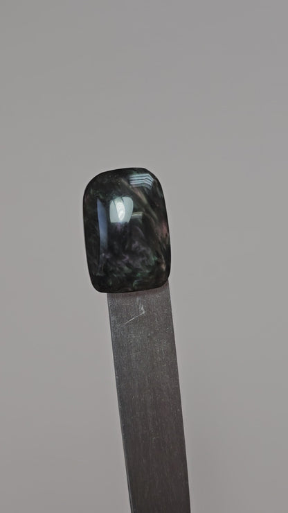 Velvet obsidian Cabochon | Natural Mexican Obsidian for Silversmiths