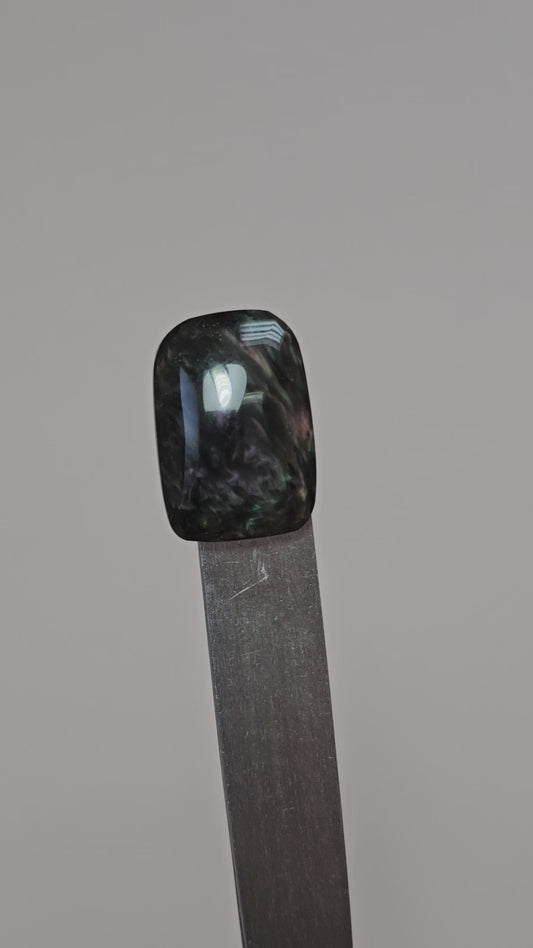 Velvet obsidian Cabochon | Natural Mexican Obsidian for Silversmiths